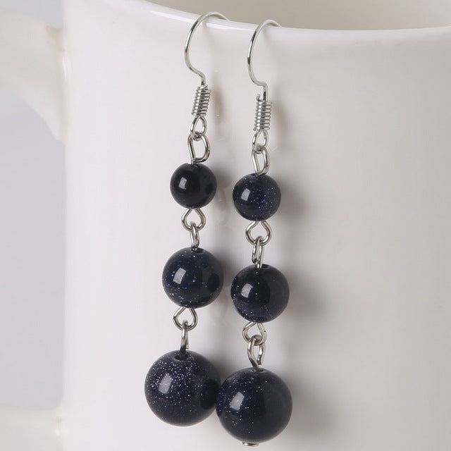 Semi-precious Stones Earrings - 15 stones available (Energy) - Spiritual Bliss Shop