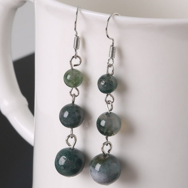Semi-precious Stones Earrings - 15 stones available (Energy) - Spiritual Bliss Shop