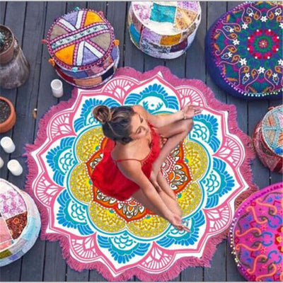 Lotus Flower Mandala Tapestry - Spiritual Bliss Shop