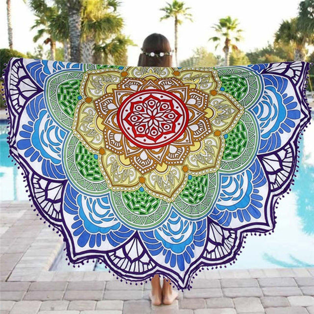 Lotus Flower Mandala Tapestry - Spiritual Bliss Shop