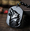 Wolf Obsidian Necklace - Spiritual Bliss Shop