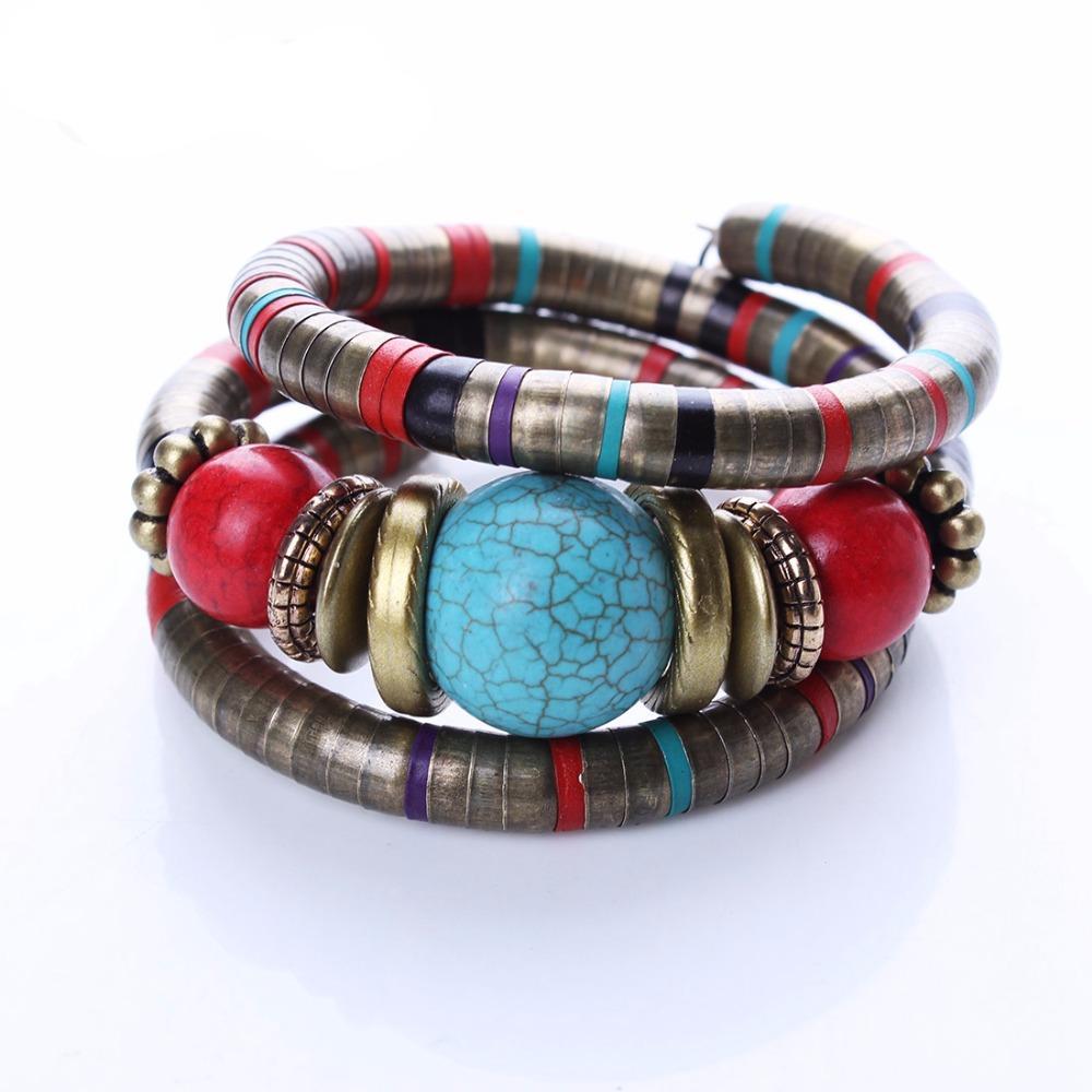 Bronze & Turquoise Tibetan Bracelet - Spiritual Bliss Shop