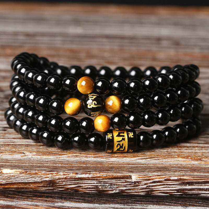 Onyx & Tiger's Eye Long Bracelet - Spiritual Bliss Shop