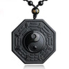 Yin & Yang Black Obsidian Necklace - Spiritual Bliss Shop