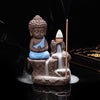 Small Monk on the Cascade Incense Burner + 50Pcs Incense Cones - Spiritual Bliss Shop