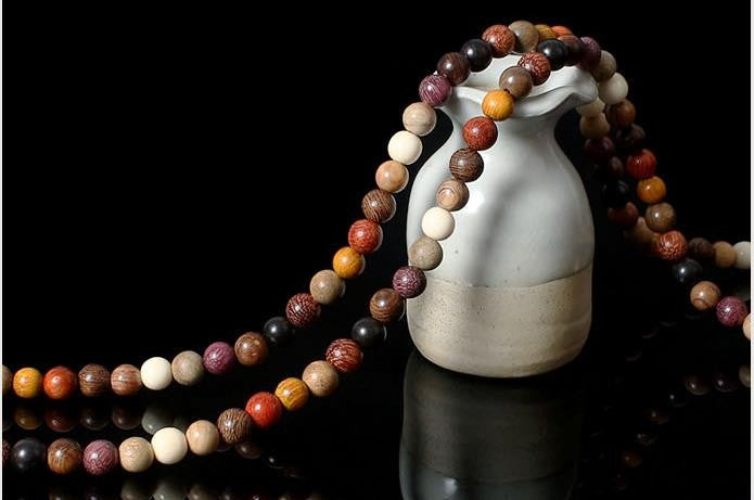 Buddhist Mixed Sandalwood Mala Bracelet - Spiritual Bliss Shop