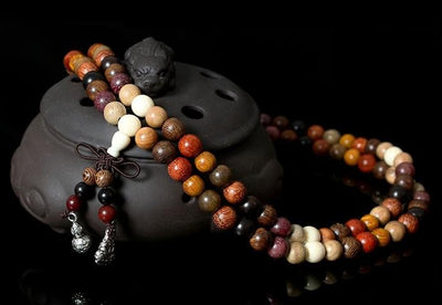 Buddhist Mixed Sandalwood Mala Bracelet - Spiritual Bliss Shop