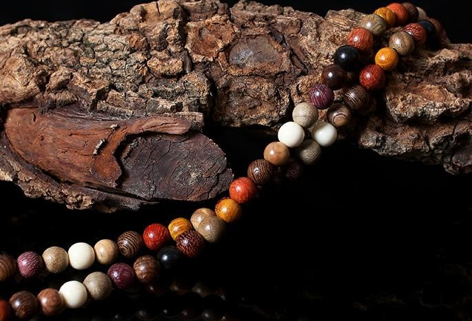Buddhist Mixed Sandalwood Mala Bracelet - Spiritual Bliss Shop