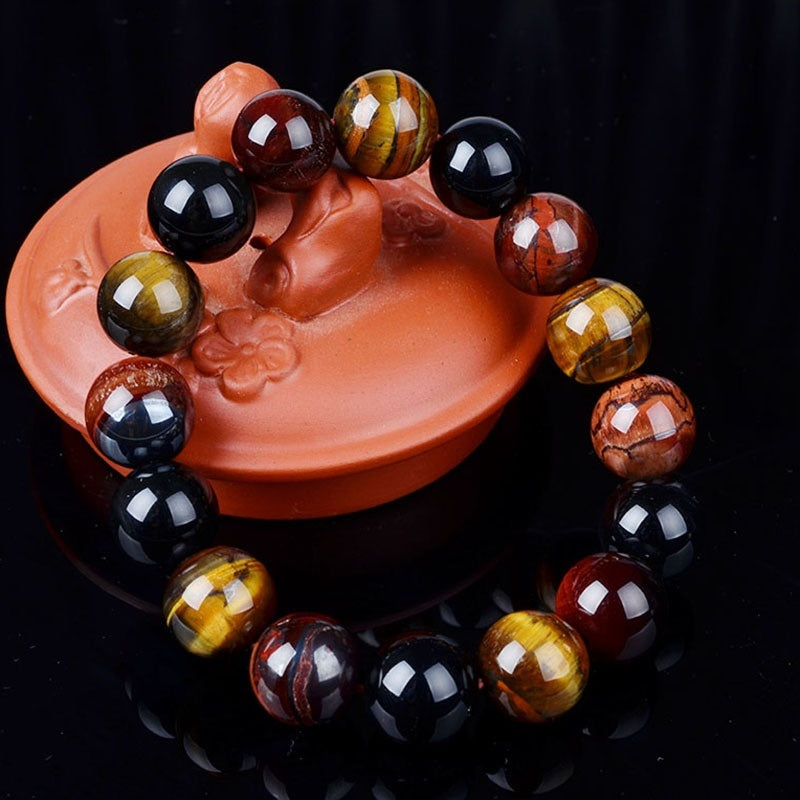 Colorful Tiger's Eye Bracelet (Vitality) - Spiritual Bliss Shop