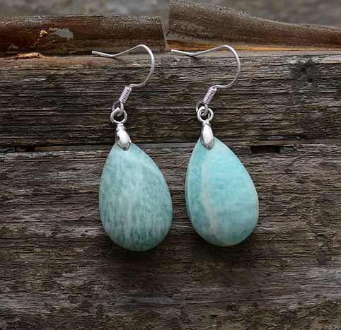 Bohemian Water Drop Amazonite Earrings - Spiritual Bliss Shop