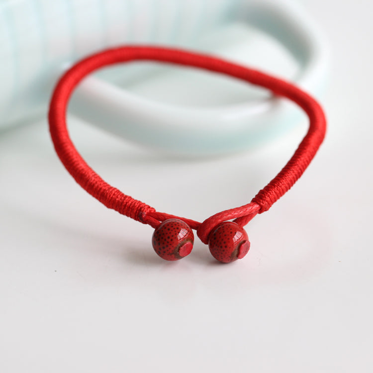 Cosmic Unity - Magnetic Red String Wrap Bracelet, Fair Trade Product, with Authentic Gemstones, Blessed by A Singing Bowl