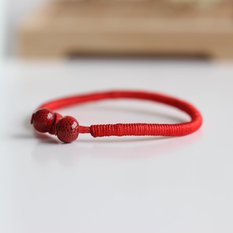 The Original Lucky Ceramic Red String Bracelets [Set of 2