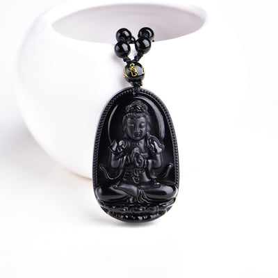 Large Black Buddha Necklace | HPARKERJEWELRY