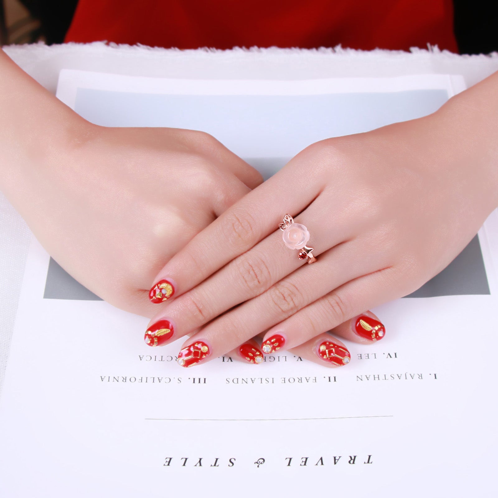 Rose Quartz Sterling Silver Ring - Spiritual Bliss Shop