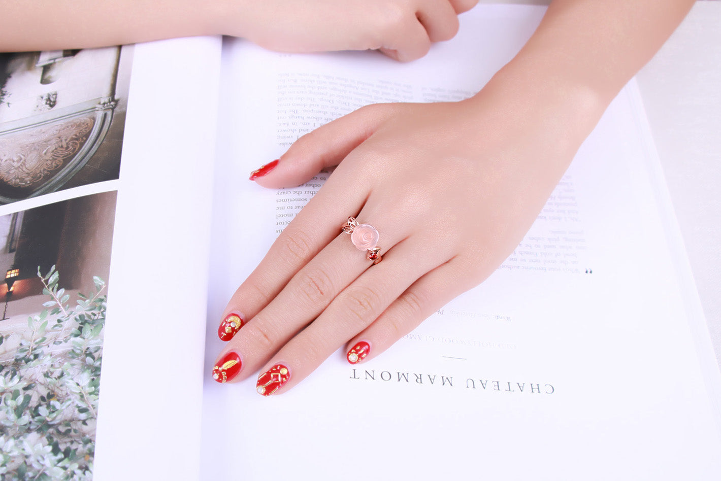 Rose Quartz Sterling Silver Ring - Spiritual Bliss Shop