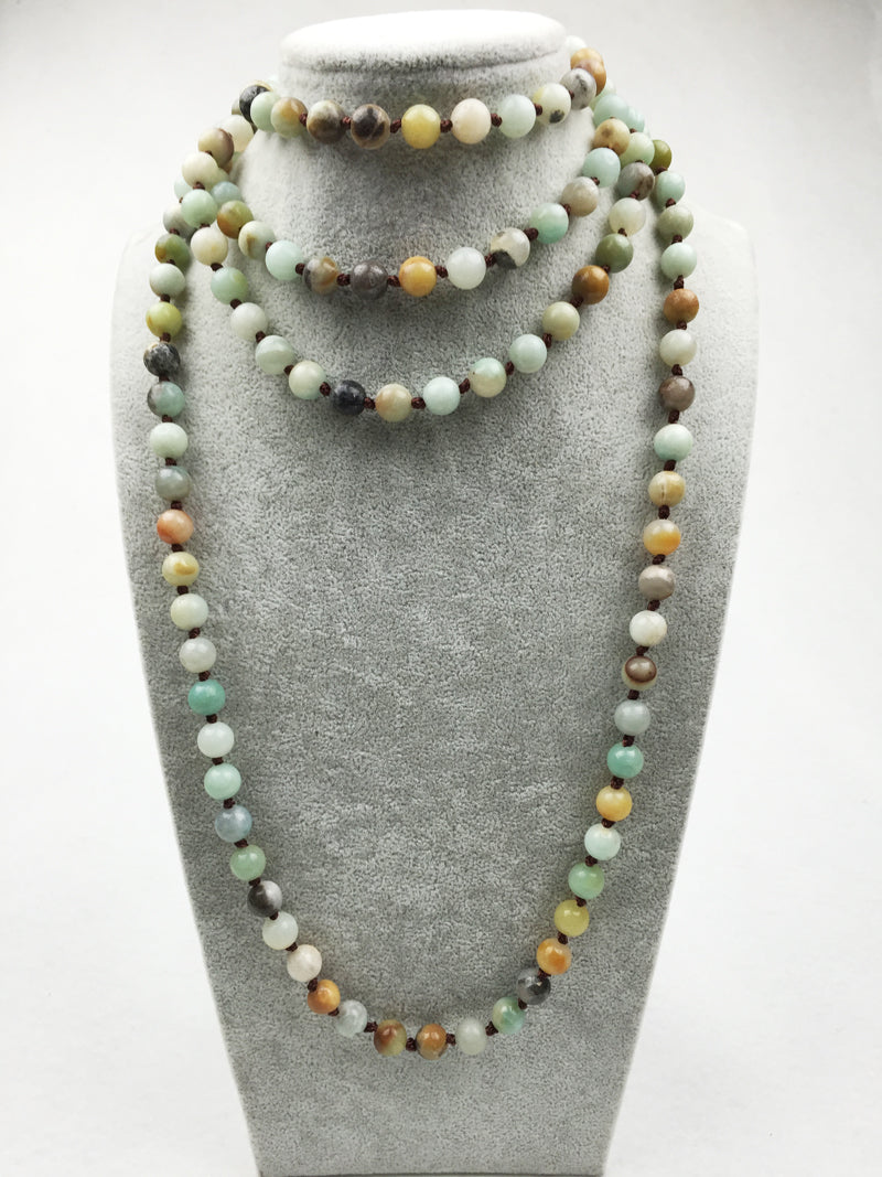 Long Amazonite Necklace - Spiritual Bliss Shop
