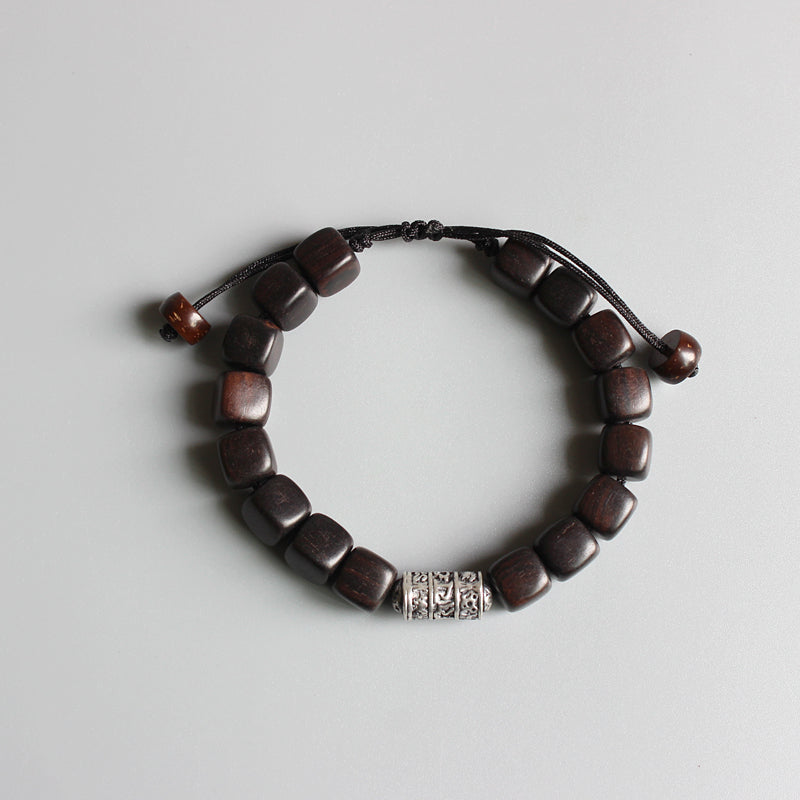 Six Words Mantra Sandalwood Bracelet (Safe & Sound) - Spiritual Bliss Shop