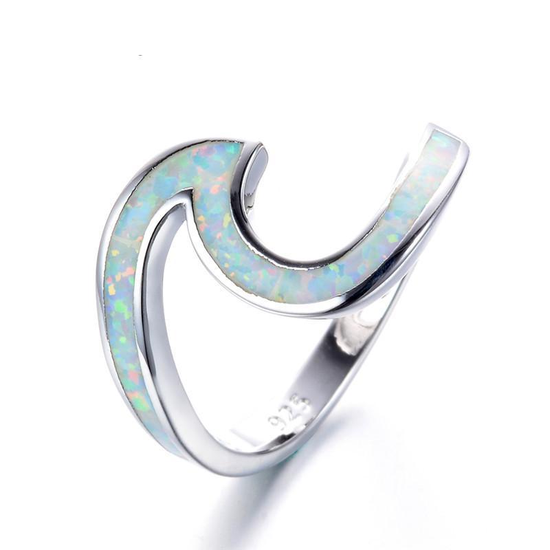 Opal Wave Ring - Spiritual Bliss Shop