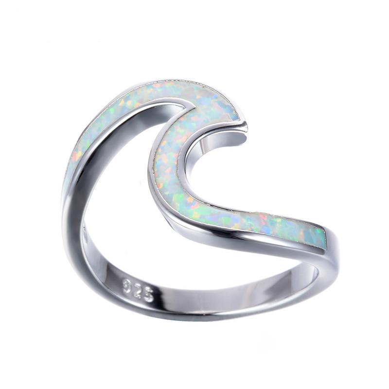 Opal Wave Ring - Spiritual Bliss Shop