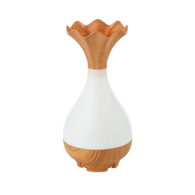 Wood Vase Aromatherapy Essential Oil Diffuser And Humidifier - Spiritual Bliss Shop