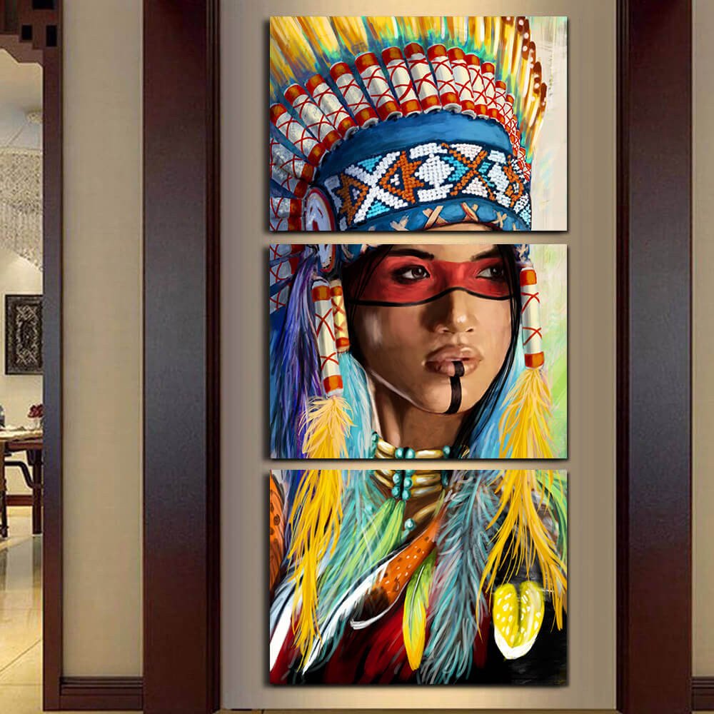 Native American Pride Canvas - Spiritual Bliss Shop