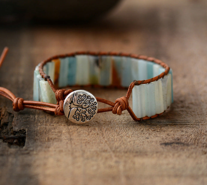 Bohemian Amazonite Wrap Bracelet - Spiritual Bliss Shop