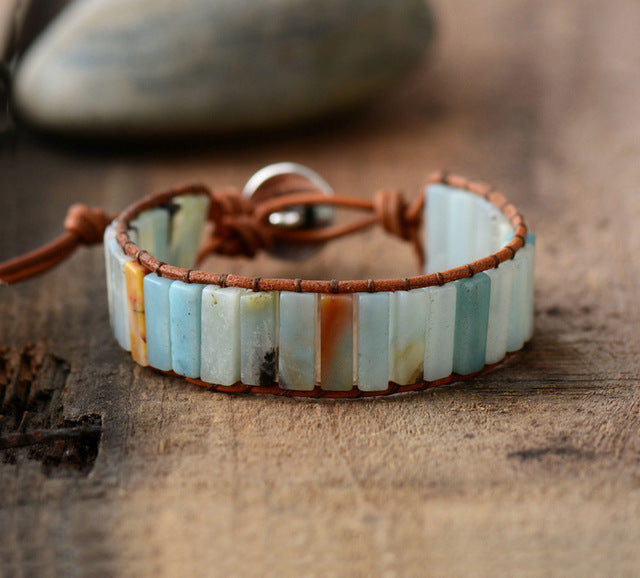 Bohemian Amazonite Wrap Bracelet - Spiritual Bliss Shop