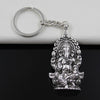Antique Silver Ganesha Keychain - Spiritual Bliss Shop