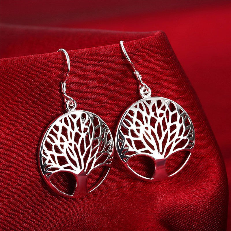 Botanical Bliss Earrings in Twilight Silver