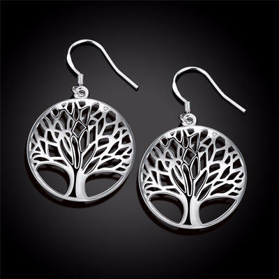 Silver "Tree of Life" Earrings - Spiritual Bliss Shop