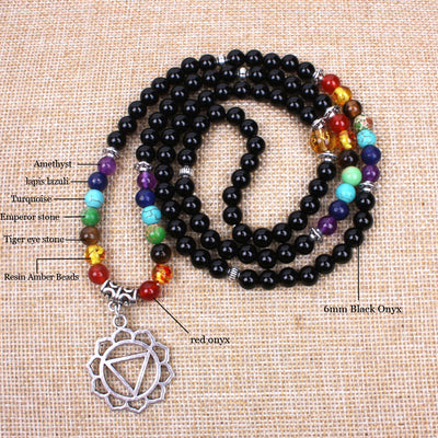 7 Chakras Necklace with Pendant - Spiritual Bliss Shop