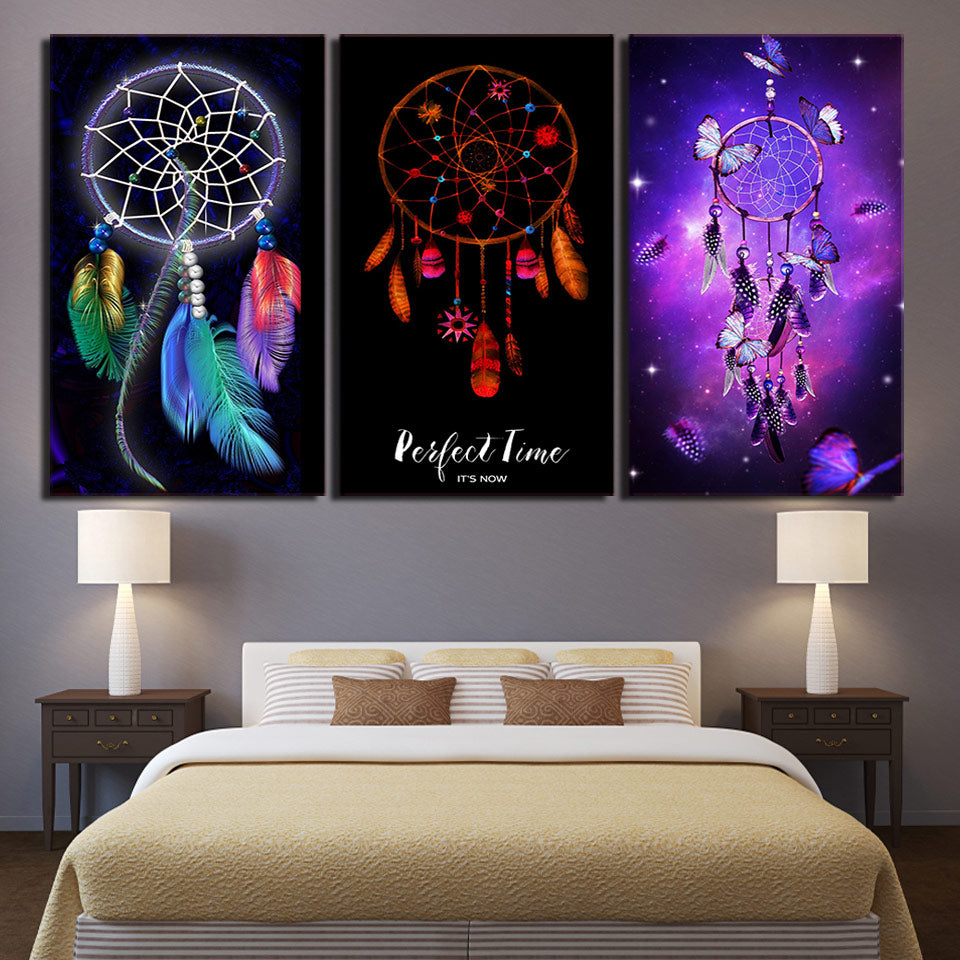 Colorful Dreamcatchers Cavas - Spiritual Bliss Shop