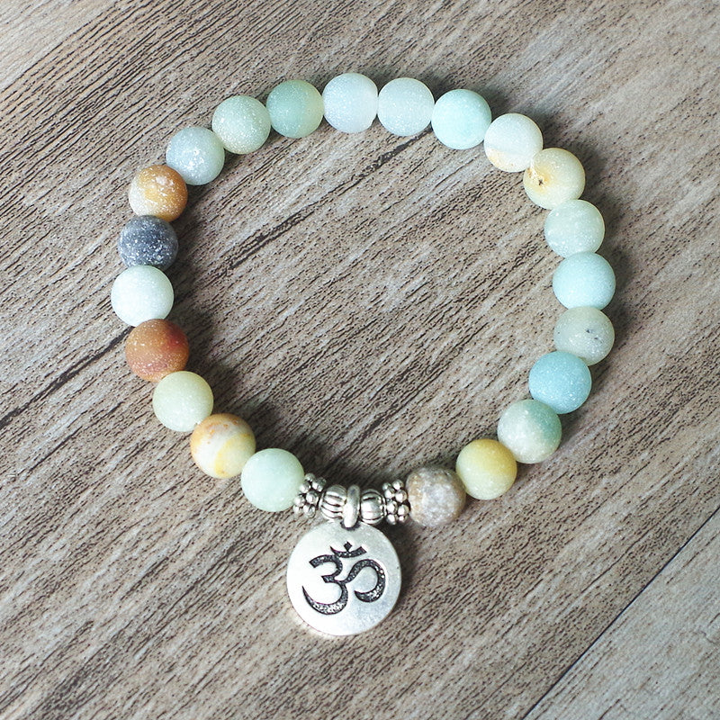 Amazonite Bracelet with Charm - Spiritual Bliss Shop