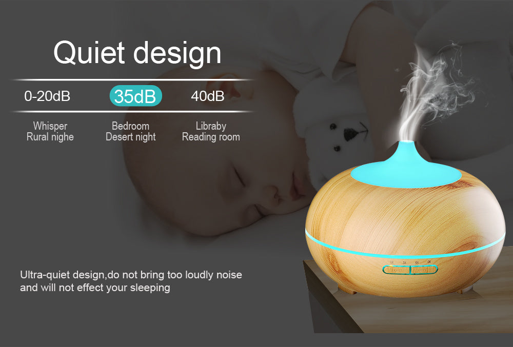 Wood Grain Essential Oil Diffuser And Humidifier - Spiritual Bliss Shop