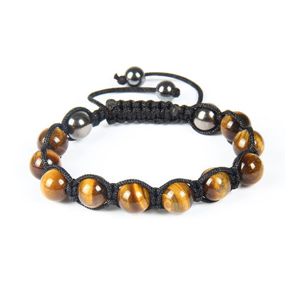 Tiger's Eye & Hematite Bracelet (Adjustable) - Spiritual Bliss Shop