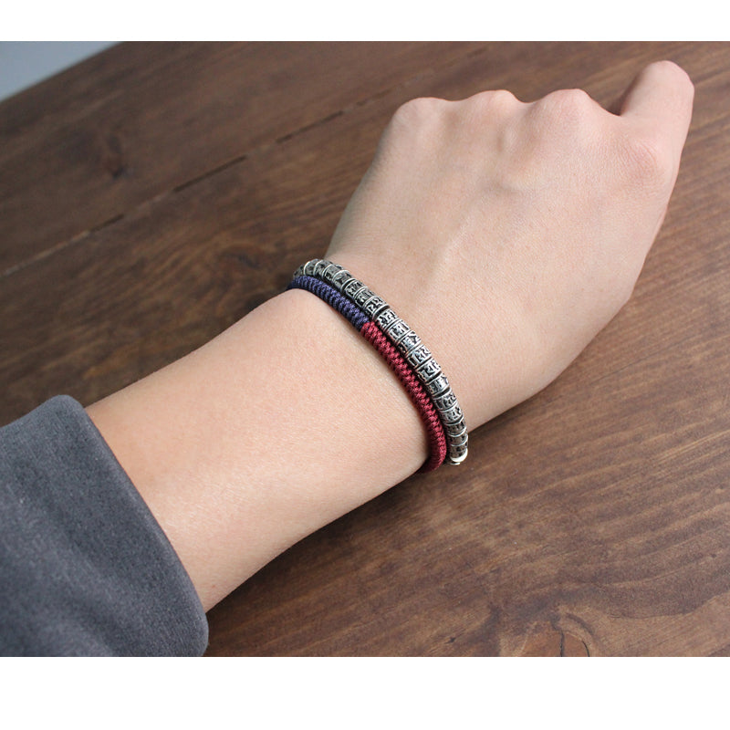 Tibetan Buddhist Six True Mantra Words Bracelet - Spiritual Bliss Shop