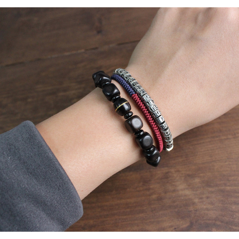 Tibetan Buddhist Six True Mantra Words Bracelet - Spiritual Bliss Shop