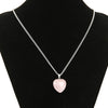 Heart Shape Rose Quartz Necklace (Love) - Spiritual Bliss Shop