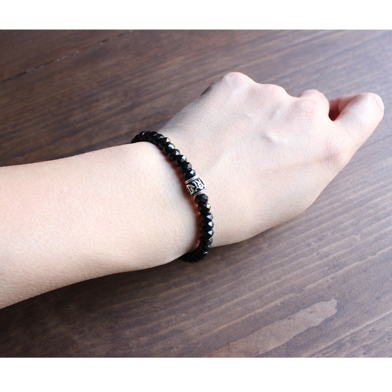 Handmade Black Agate Bracelet - Spiritual Bliss Shop