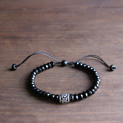 Handmade Black Agate Bracelet - Spiritual Bliss Shop