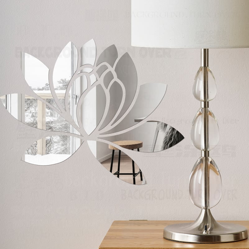 Lotus Mirror Wall Stickers - Spiritual Bliss Shop