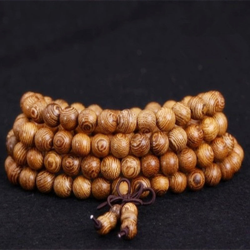 African Wenge Wood Bracelet (Mala) - Spiritual Bliss Shop