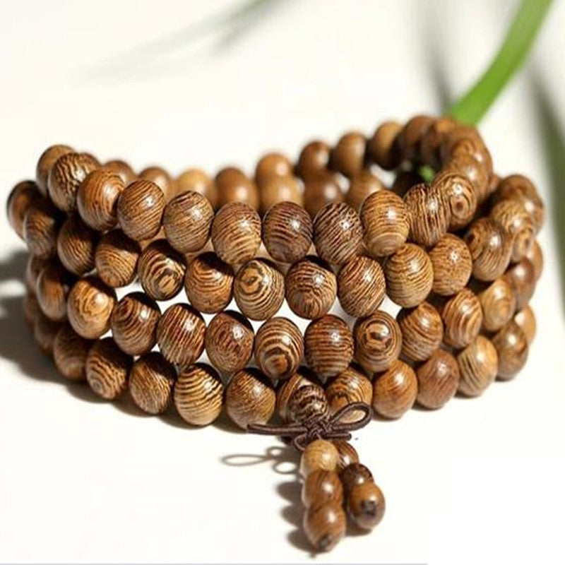 African Wenge Wood Bracelet (Mala) - Spiritual Bliss Shop