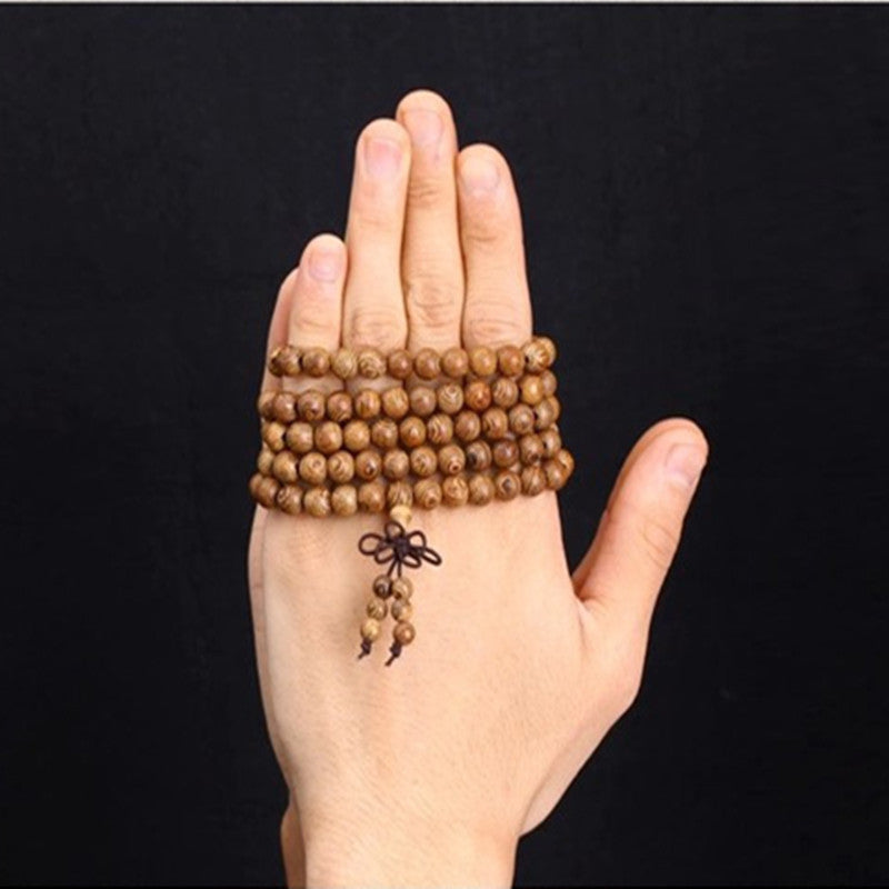 African Wenge Wood Bracelet (Mala) - Spiritual Bliss Shop