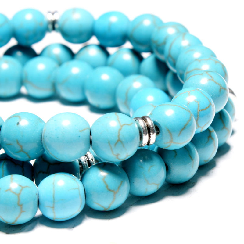 Turquoise Lotus Bracelet (Multiwrap) - Spiritual Bliss Shop