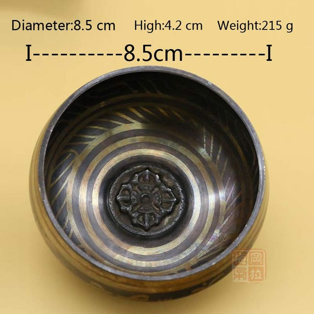 Tibetan Singing Bowl with Mallet - Spiritual Bliss Shop