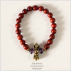 Tibetan Six-Words Mantra Healing Bell Bracelet (Sanders Wood) - Spiritual Bliss Shop