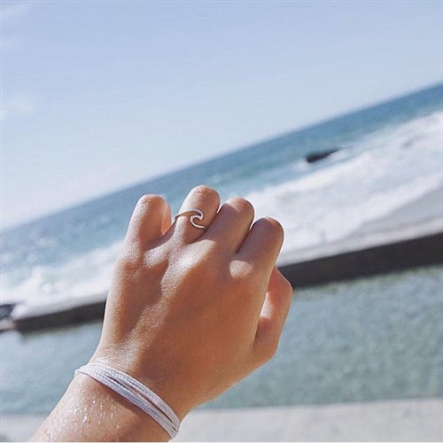 Silver Wave Ring - Spiritual Bliss Shop