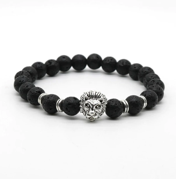 Gemstones Lion Bracelet (10 Options Available) - Spiritual Bliss Shop