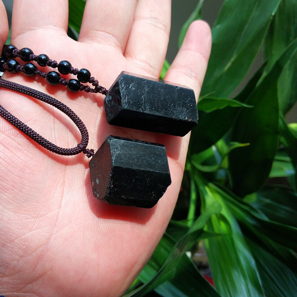 Black Tourmaline Grounding Necklace - Spiritual Bliss Shop